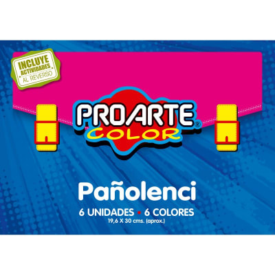 EST.PAÑO LENCI 6 HOJAS 6 COLORES 19,6x30 CM