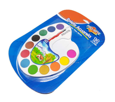 PALETA ACUARELA PROARTE 12 COLORES
