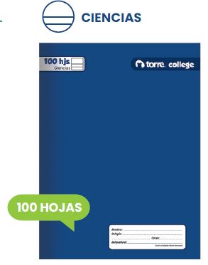 CUAD. COLLEGE TORRE LISO CIENCIAS  100 H