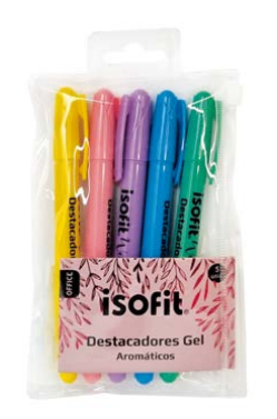 DESTACADOR GEL AROMA ISOFIT-DSG/W 5 UNI 