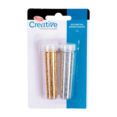 Escarcha 2u Plata/Dorado Blister CREATIVE