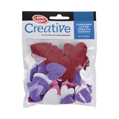 Corazón Goma Eva Adhesiva 64u (025) CREATIVE
