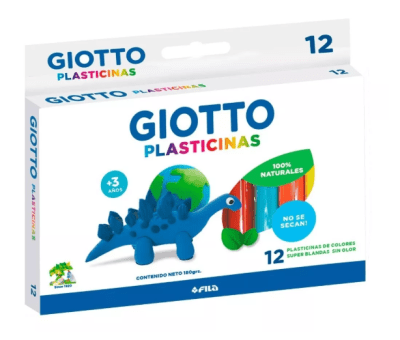 PLASTICINA GIOTTO NATURAL 12 C