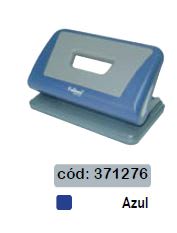 PERFORADORA PEQUENA PLAST/METAL 2 PERF. AZUL BASE PLAST. FULTONS