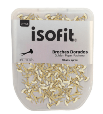  BROCHES DORAD ISOFIT-DSG C/PLAST 50UN 3/4(19MM)