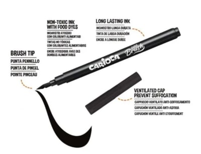 PLUMONES 10 COLORES BRUSH CARIOCA