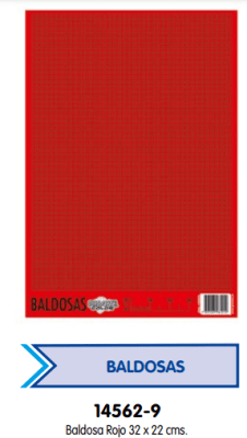 FORRO P/MAQUETA PROARTE BALDOSA ROJO