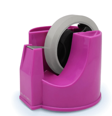 DISPENSADOR CINTA ADH. GRANDE ESCRITORIO PLAST DISEÑO ROSA LAVORO