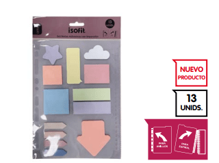 SET NOTAS ADHESIVAS CON SEPARADOR ISOFIT-DSG/W