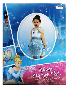 DISFRAZ CENICIENTA 4 - 5 ANOS DISNEY