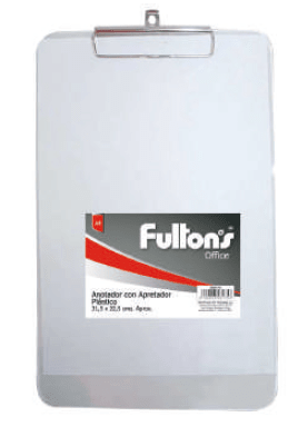 ANOTADOR C/APRETADOR ACRILICO TOMADOR METAL. FULTONS