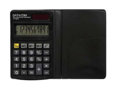 CALCULADORA BOLSILLO 10 DIG. C900 NEGRO PILA Y SOLAR DATACOM