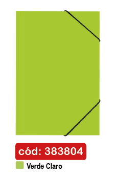 CARPETA C/ELASTICO ESTANDAR 41 A 80 HJS. VERDE CLARO FULTONS