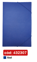 CARPETA PORTADOCUMENTOS C/ELASTICO AZUL LAVORO
