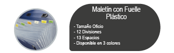 MALETIN C/FUELLE OF. C/CIERRE 13 DIV GRIS LAVORO