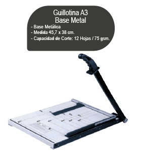 GUILLOTINA A3 (45,7 CMS. X 38,1 CM BASE METAL LAVORO