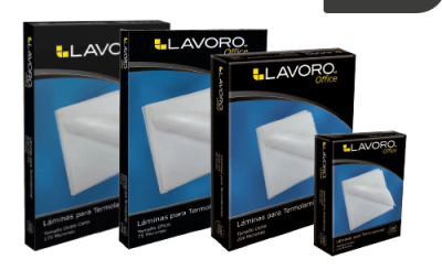 SOBRE P/PLASTIFICAR 228X340MM OF. 125MIC LAVORO (UNIDAD)