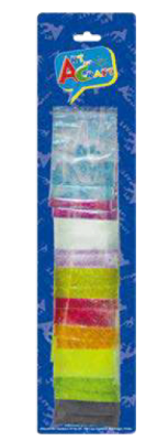 BOLSITAS CON FIGURAS ESCARCHA COLOR ESPECIAL 20 UN. ART & CRAF