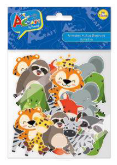 FIG ANIMALES GOMA EVA 48 PCS