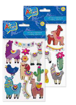 FIG LLAMA GOMA EVA 12 PCS 2 SURT