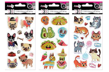 STICKER SCRAPBOOK INFANTIL 10 PCS APROX 3 DISEÑOS SURTIDOS
