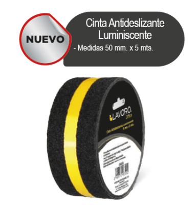 CINTA ANTIDESLIZANTE LUMINISCENTE 50MMX5MT