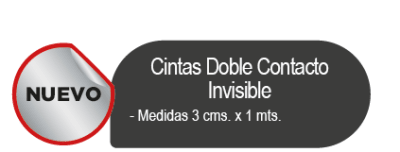 CINTA DOBLE CONTACTO INVISIBLE 3CMX1MT