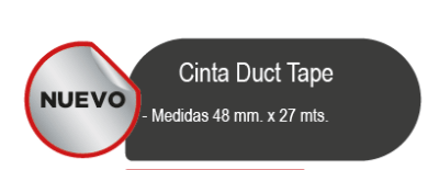 CINTA DUCT TAPE 48MMX27MT 27 MESH LAVORO