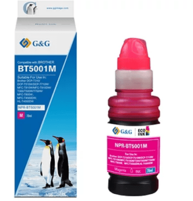 TINTA G&G BT70ML/BT5001 MAGENTA (BROTHER PREMIUN BT5001)