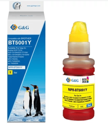 TINTA G&G BT70ML/BT5001 YELLOW (BROTHER PREMIUN BT5001)