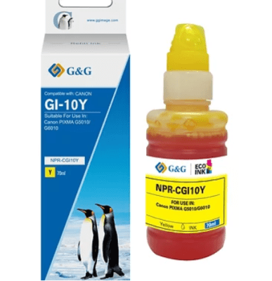 TINTA G&G BT70ML. YELLOW PREMIUN (CANON GI10)