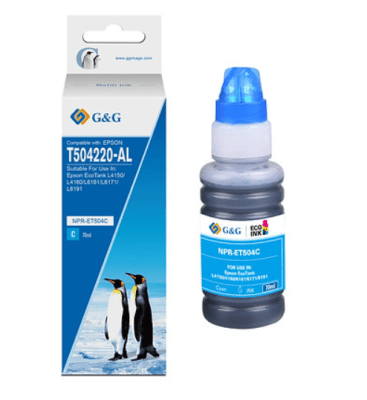 TINTA G&G BT70ML. CYAN PREMIUN (EPSON T504)