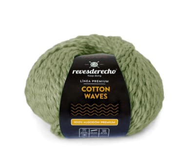 COTTON WAVES 100 GR VERDE MENTA 092