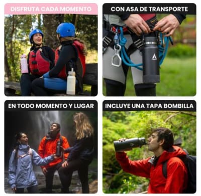 Botella Expedition 1000 ml Rojo