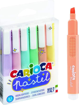 RESALTADORES 6 COLORES PASTEL CARIOCA