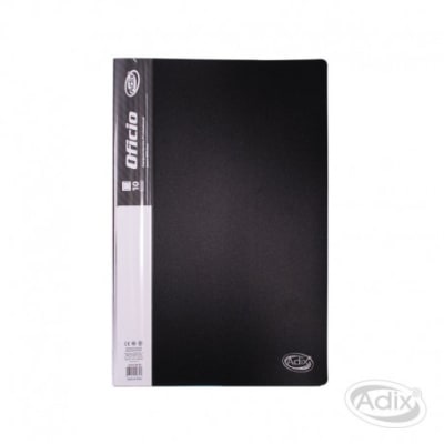 Carpeta Oficio 10 Fundas Negro (013) ADIX