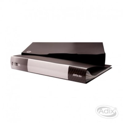 Carpeta Oficio 80 Fundas c/Estuche Negro (021) ADIX