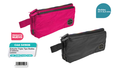 ESTUCHE TRIPLE TIPO BUBBA