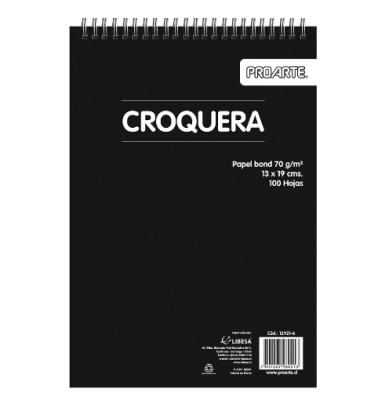 CROQUERA PROARTE 13X19 CM 100 HOJAS 