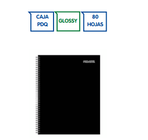 CROQUERA PROARTE ESP.LATERAL 21,5X28 CM 80 HJ.