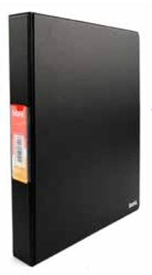 ARCHIVADOR VINILICO NEGRO OFICIO 2 ANILLOS ISOFIT