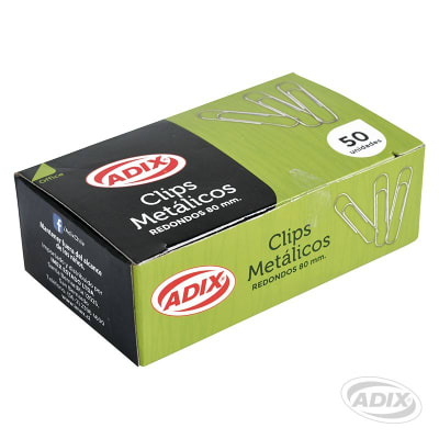 Clip Metal 80mm Punta Redonda 50u (015) ADIX