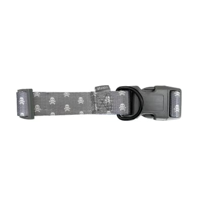 COLLAR GRIS AJUSTABLE MASCOTAS