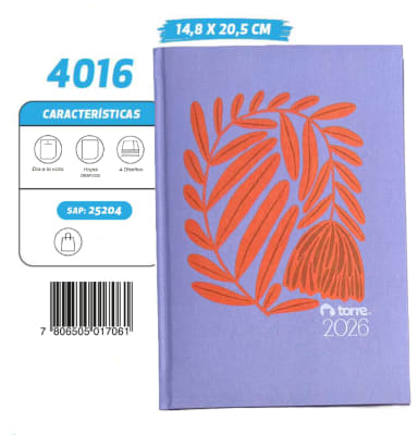 AGENDA TORRE 4016 DISEGNO COLOR V2026