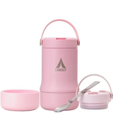 Termo de Comida 591 ml Rosado Pastel