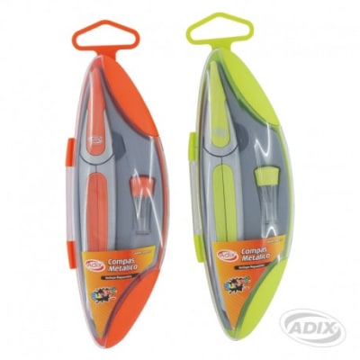 Compás Metálico c/Repuesto y Caja (010) ADIX