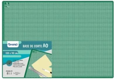 BASE DE CORTE 120X90CM 3MM A0 VERDE HAND