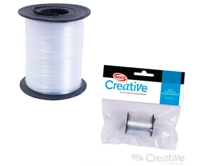 Hilo Plástico 80m Transparente (002) CREATIVE