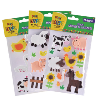STICKERS ANIMALES GRANJA TORRE