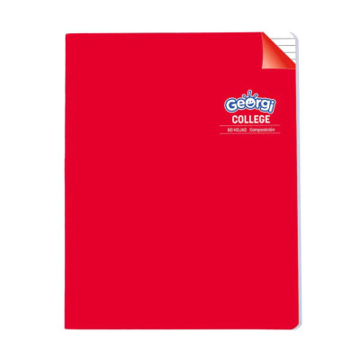 CUADERNO COLLEGE 80 HOJAS COMPOSICION GEORGI